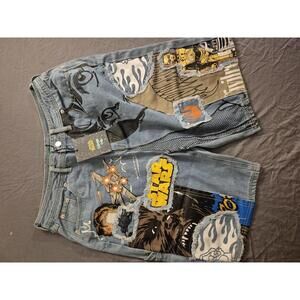 Civil Regime x Star Wars Collab Denim Shorts Size 32